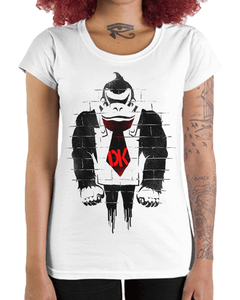 Camiseta Feminina Gorila Banksy