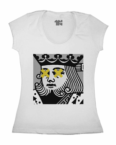Camiseta Feminina Rei de Copas Magno na internet