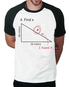 Camiseta Raglan Encontre o X - comprar online