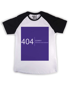 Camiseta Raglan Erro 404