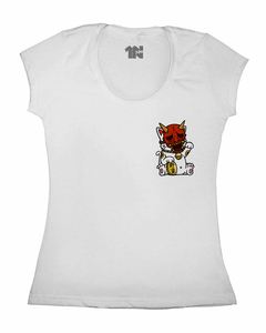 Camiseta Feminina Espirito de Gato na internet