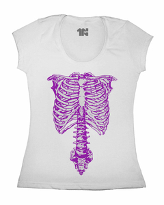Camiseta Feminina Esqueleto na internet