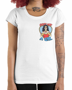 Camiseta Feminina Lute como uma Amazona de Bolso