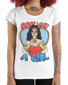 Camiseta Feminina Lute como uma Amazona