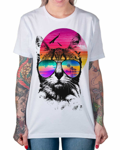 Camiseta Gato de Óculos de Sol na internet