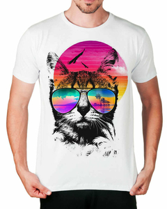 Camiseta Gato de Óculos de Sol - comprar online