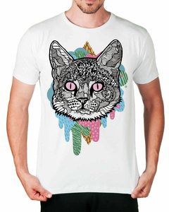 Camiseta Gato em Cores - comprar online