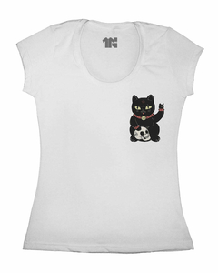 Camiseta Feminina Gato da Sorte de Bolso na internet