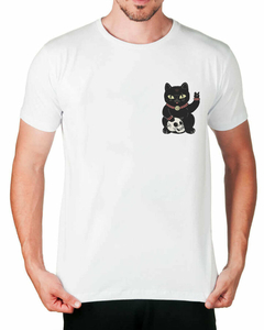Camiseta Gato da Sorte de Bolso - comprar online