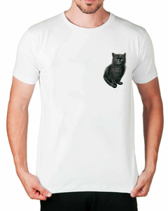 Camiseta Gato Preto de Bolso - comprar online