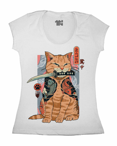 Camiseta Feminina Gato Yakuza na internet