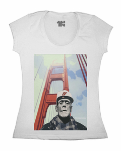 Camiseta Feminina Golden Gate na internet