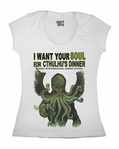 Camiseta Feminina I Want Your Soul na internet
