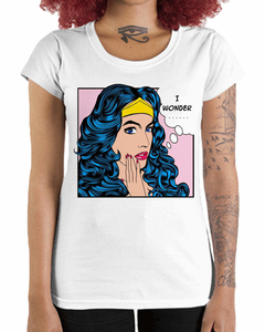Camiseta Feminina I Wonder - comprar online