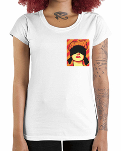 Camiseta Feminina Blind Justice de Bolso - comprar online