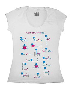 Camiseta Feminina Kamasutra Lap na internet