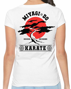 Camiseta Feminina Miyagi Dojo de Bolso - comprar online