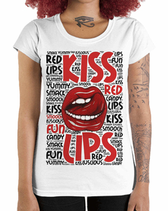 Camiseta Feminina Kiss Lips