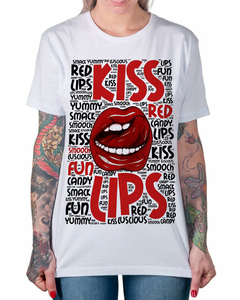 Camiseta Kiss Lips na internet