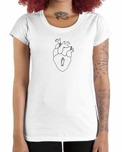 Camiseta Feminina Coração Liga/Desliga - comprar online