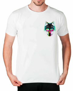 Camiseta Lobo de Óculos de Bolso - comprar online