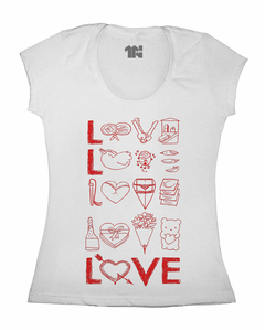 Camiseta Feminina do Amor na internet