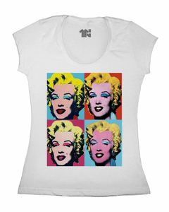 Camiseta Feminina Marilyn Pop Art na internet