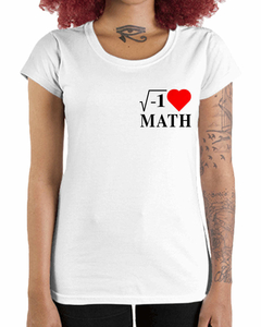 Camiseta Feminina Matemática S2 de Bolso