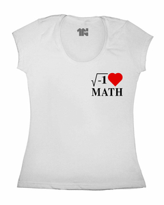 Camiseta Feminina Matemática S2 de Bolso na internet