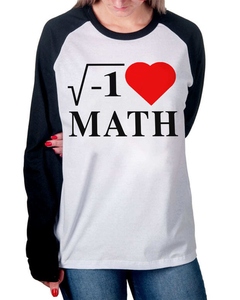 Camiseta Raglan Manga Longa Matemática na internet