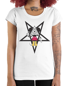 Camiseta Feminina Rato Illuminati