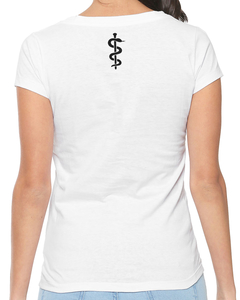 Camiseta Feminina Alfabeto Médico na internet