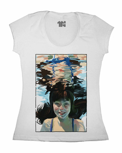 Camiseta Feminina de Mergulho na internet