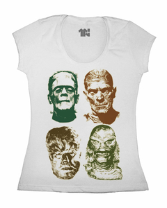 Camiseta Feminina de Monstros - comprar online