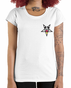 Camiseta Feminina Rato Illuminati de Bolso