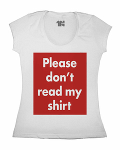 Camiseta Feminina Não Leia na internet
