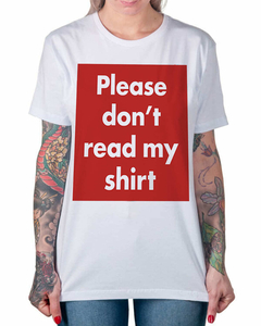 Camiseta Não leia na internet