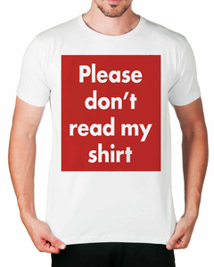 Camiseta Não leia - comprar online