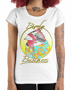 Camiseta Feminina Negocio dos Pássaros