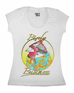 Camiseta Feminina Negocio dos Pássaros na internet