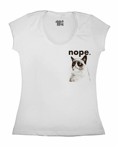 Camiseta Feminina Nope de Bolso na internet