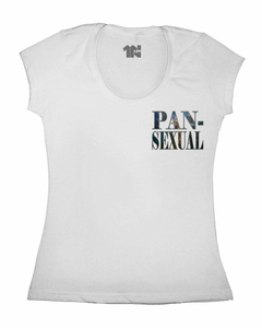 Camiseta Feminina Pansexual de Bolso na internet