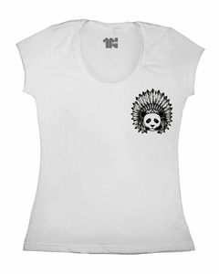 Camiseta Feminina Panda Pajé de Bolso na internet