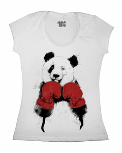 Camiseta Feminina Panda Peso Pena na internet