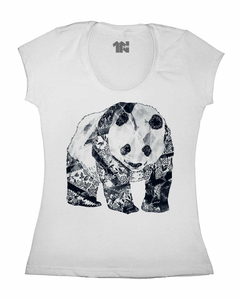 Camiseta Feminina Panda Tatuado na internet