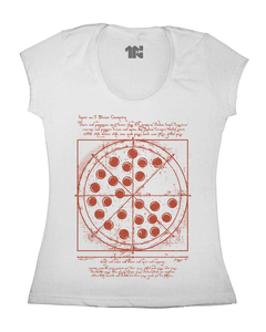 Camiseta Feminina Pizza Vitruviana - comprar online