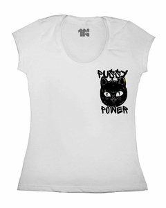 Camiseta Feminina Pussy Power de Bolso - loja online