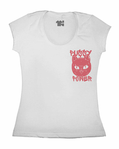 Camiseta Feminina Pussy Power de Bolso - Camisetas N1VEL