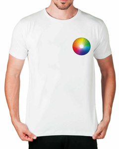 Camiseta Roda de Cores de Bolso - comprar online