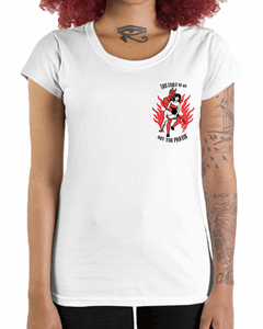 Camiseta Feminina Santinha de Bolso